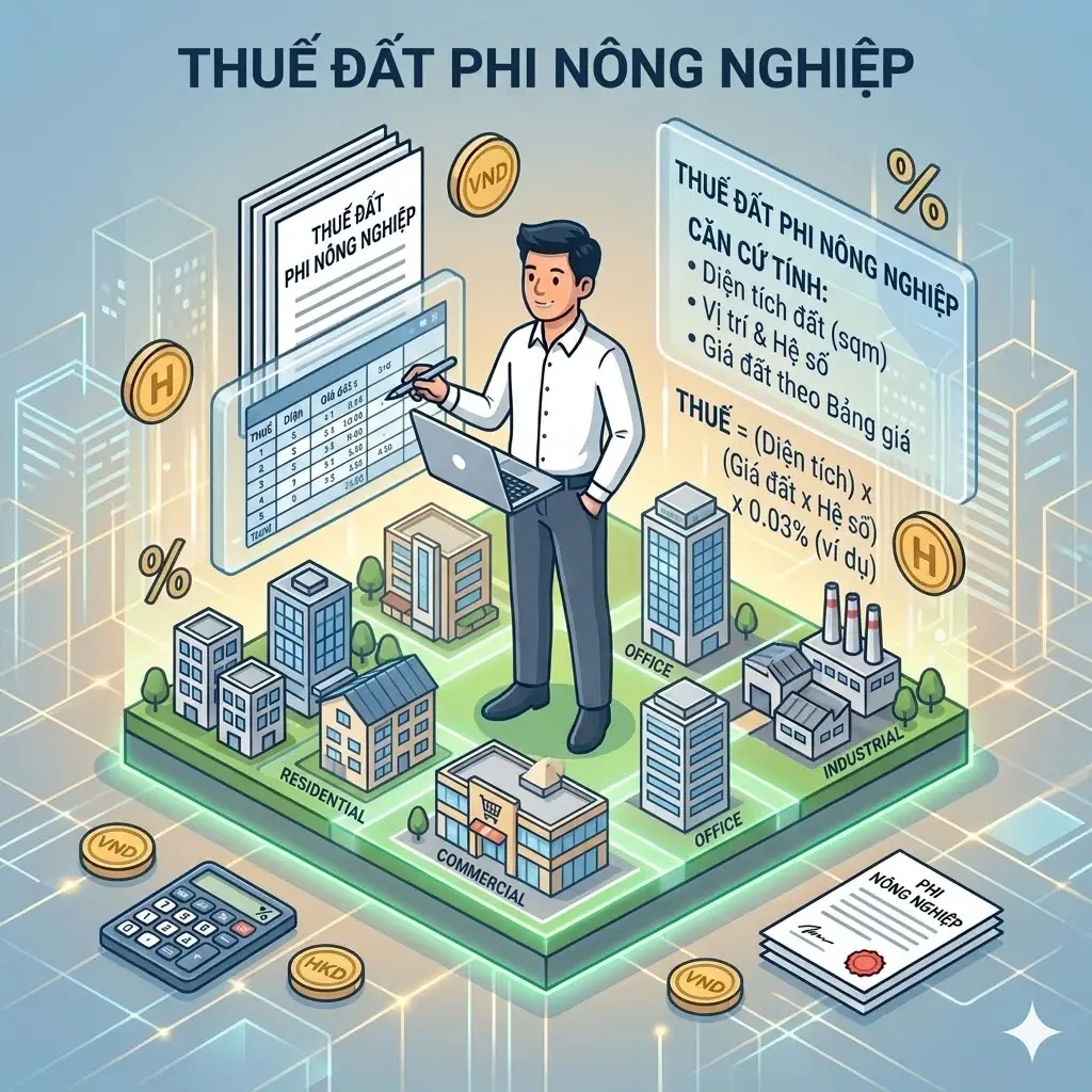 Hướng Dẫn Chi Tiết Cách Tính Thuế Đất Phi Nông Nghiệp 2026